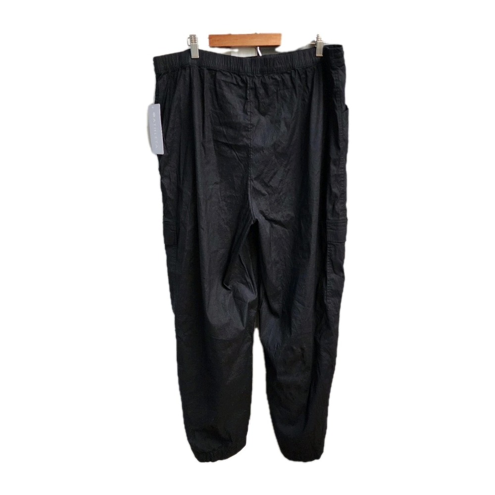 Athleta Paradise Straight Leg Cargo Pant, size XL, MSRP $119 Black